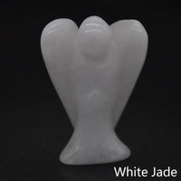 1.5" Hand Carved Pocket Guardian Angel Figurine - Mystic Oasis Gifts