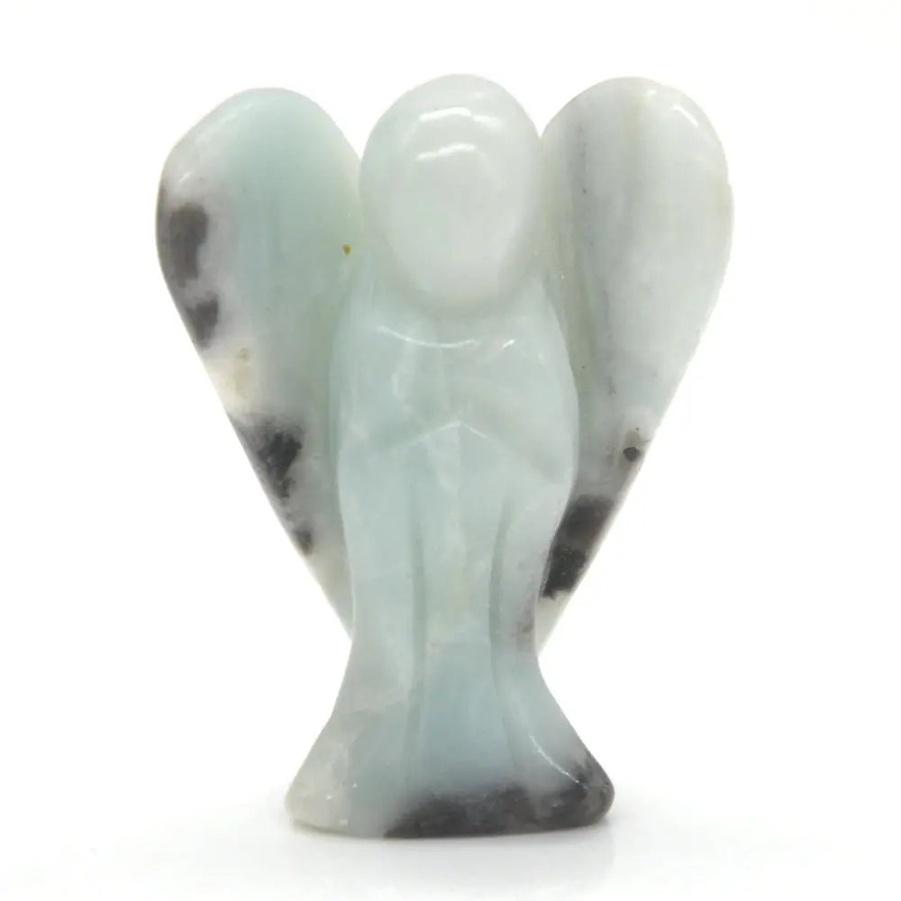 1.5" Hand Carved Pocket Guardian Angel Figurine - Mystic Oasis Gifts