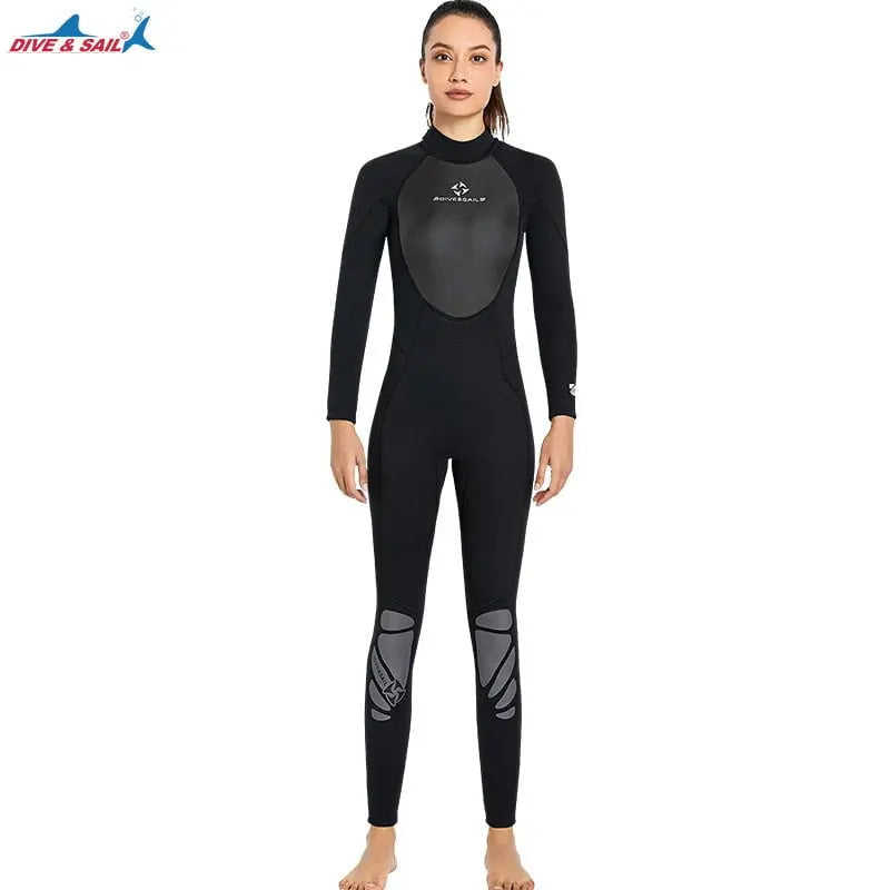 Men 3MM Neoprene Wetsuit One-piece Warm Women Full-body Wetsuit Surfing Swimsuit Water Sports Scuba Diving Snorkeling Wetsuits - Mystic Oasis Gifts