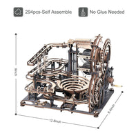 Robotime ROKR Marble Night City 3D Wooden Puzzle Games Assembly Waterwheel Model Toys for Children Kids Birthday Gift - Mystic Oasis Gifts